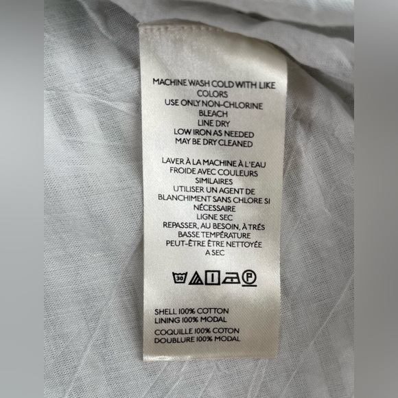 The Tommie Smocked Front-Zip Shirt Dress by Anthropologie. Size XL - Picture 8 of 9